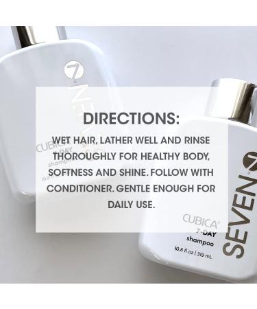Sulfate-Free SEVEN Haircare Cubica 7-DAY Shampoo with Biotin & Green Tea Extract - Gentle, Moisturizing Formula for All Hair Types - 10.8 oz - Buy Online on GoSupps.com