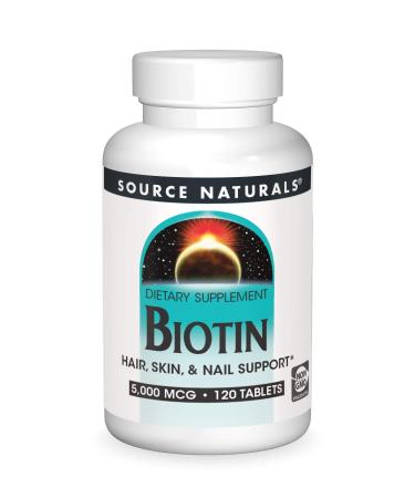 Source Naturals Biotin 5000 mcg 120 Tablets
