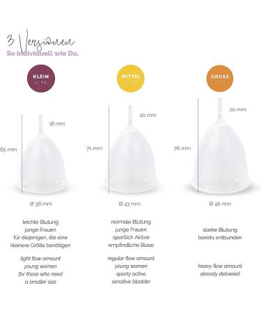 Livella Menstrual Cup Size S - Comfortable & Sustainable Period Hygiene | Includes Storage Bags | Eco-Friendly Alternative to Tampons - Buy Online on GoSupps.com