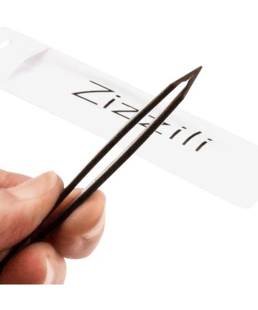 Tweezers - Surgical Grade Stainless Steel - Slant Tip for Professional Eyebrow Shaping and Facial Hair Removal - with Bonus Protective Pouch - Best Tool for Men and Women (Black) - Buy Online on GoSupps.com