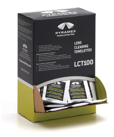 Pyramex Safety Individually Packaged Lens Cleaning Towelettes, No Streaks, 100 Piece - Buy Online on GoSupps.com
