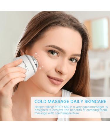 Ice Roller for Face and Eyes Body Facial Ice Roller 360 Rotating Stainless Steel Ball Face Massager Fitness Cryosphere for Reduces Puffiness Redness and Pain Beauty Skin Care Tools S50-steel Ball Model - Buy Online on GoSupps.com