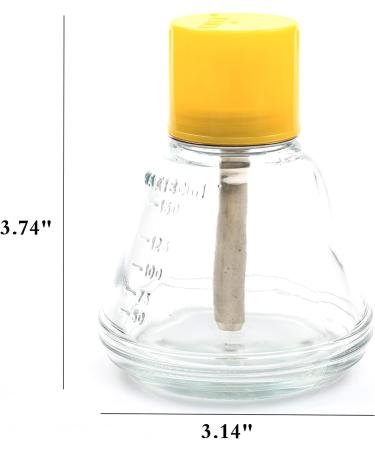 6 Oz Glass Dispenser Bottle for Nail Polish Remover - Clear Glass Pump Sanitizer Container with Metal Core and Dust Cover - Buy Online on GoSupps.com