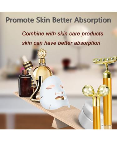 Golden 3D Electric Face Massage Roller Kit for Puffiness Relief - Buy Online on GoSupps.com