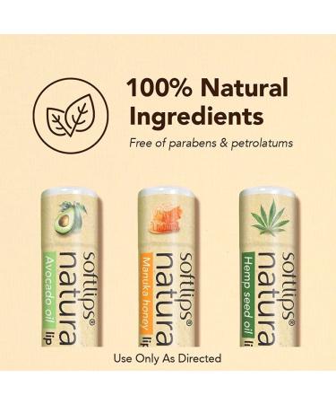 Softlips Natural Manuka Honey Lip Balm (6) - Nourishing Hydrating & Soothing | Buy Internationally - Buy Online on GoSupps.com