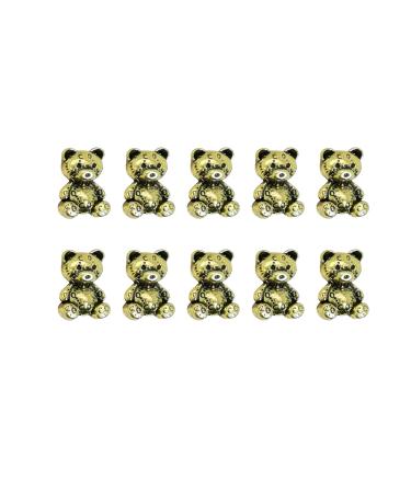 Worparsen Nail Art Decors Attractive Flower Love Heart Bear Modeling Fake Nail Decor Resistant Realistic Looking K