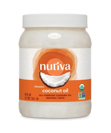 Nutiva Organic Coconut Oil Refined 54 fl oz (1.6 l)