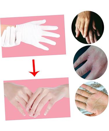 minkissy 18 Pairs Hand Care Cotton for Dry Hands Cosmetic Moisturizing Hand Lab Working Spa Hydrating White Thick Section - Buy Online on GoSupps.com