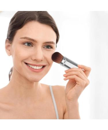 Ipetboom Makeup Powder Brush for Loose Powder Foundation Applicator Blush Brush Cosmetic Applicator Retractable Brush Cosmetic Foundation Brush Travel Mix Artificial Fiber Cosmetics - Buy Online on GoSupps.com