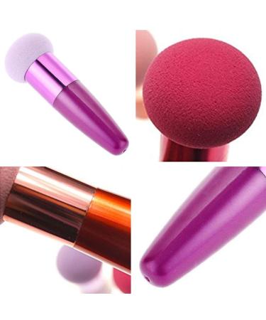 2Pcs Makeup Sponge Set with Handle Case - Facial Foundation & Blending Sponges for Liquid and Powder Makeup - Buy Online on GoSupps.com