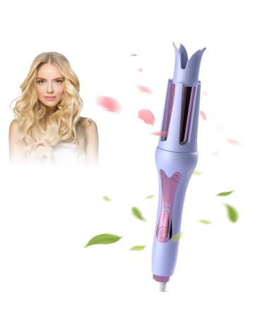 Yuehuam Auto Curling Iron Automatic Hair Curler Rollers 1 1/4 inch/ 32mm Large Waves 7 Temperatures control LED Display Curling Iron Auto Shut- Off Fast Heating Curling Wand for Hair Styling Blue