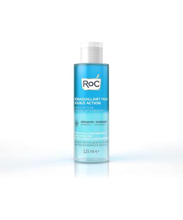 RoC Double Action Eye Make-Up Remover 125ml - Gentle Waterproof Makeup Removal for Sensitive Skin - Buy Online on GoSupps.com