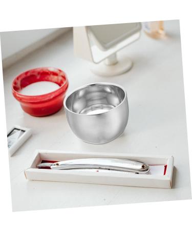 Angoily Double-Walled Stainless Steel Shaving Cup Set - Premium Korean Foam & Razor Tools for Men - Buy Online on GoSupps.com