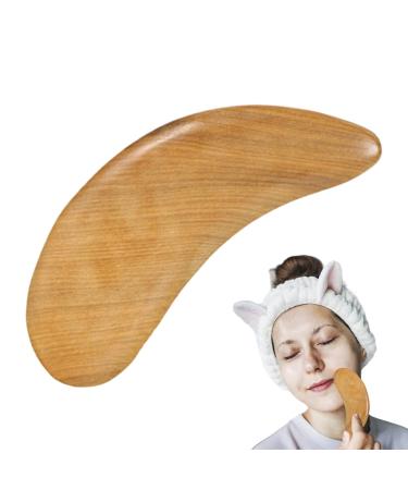 Autwekm wooden massage tools massage rollers facial scraps portable face shape tool face neck back muscles body relaxing fragrant wooden-buddha bag skbbett