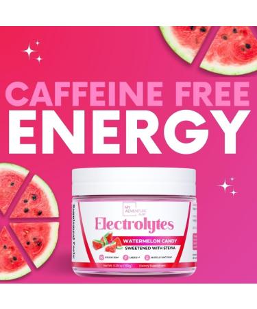Zero Sugar Watermelon Candy Electrolytes Powder | Caffeine-Free Hydration Drink Mix | Vegan Keto & Paleo | 30 Servings - Sugar-Free Energy Boost - Buy Online on GoSupps.com