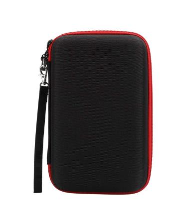 Shaver Storage Bag Waterproof Lightweight Designed forOneblade - Easy Organizer Mesh Bag for Accessories (Black Red)