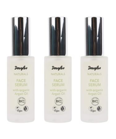 3x Douglas Naturals Skin Care 818375 Facial Care Facial Serum Face Serum 30 ml Set