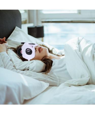 3D Panda Sleep Mask for Kids - Ultra-Comfortable Sleeping Glasses for Boys & Girls | Black & White Design - Buy Online on GoSupps.com