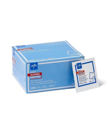 Medline - MDS090735Z Sterile Medium Prep Pads 70% Isopropyl Alcohol Antiseptic 200 Count