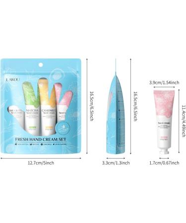 4 Pack Hand Cream for Women Moisturizing Hand Cream Shea Matcha Chamomile Cherry Blossom Travel Size for Dry Cracked Hands Non-Sticky  - Buy Online on GoSupps.com