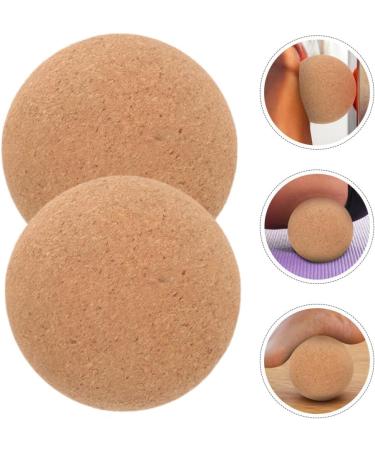 Yardwe 2 Cork Massage Ball Yoga Therapy Wall & Foot Massage Scooter for Myofascial Trigger Point Relief | 10 cm Deep Tissue Massage Tool - Buy Online on GoSupps.com