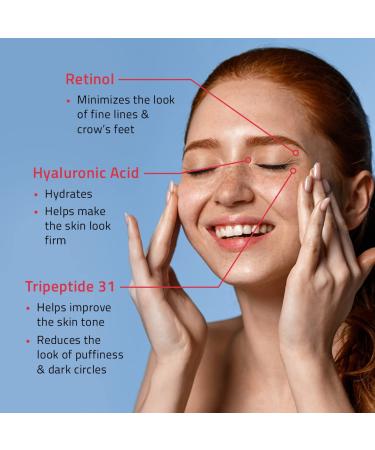Yeouth Retinol Eye Cream with Hyaluronic Acid - Dark Circle and Puffiness Treatment - Buy Online on GoSupps.com