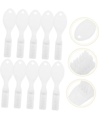 Minkissy 10 Piece Household Toothbrush Set | Cleaning Brushes & Travel Accessories - White Nylon Short Grip - Buy Online on GoSupps.com