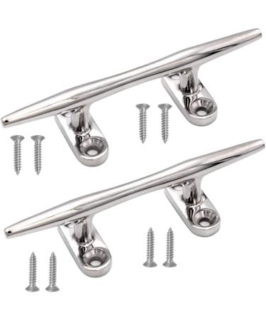 Trafu Stainless Boat Dock Cleats | Marine Cleats for Boats and Kayaks (2 Pack) - 5 inch | Includes Screws - Buy Online on GoSupps.com