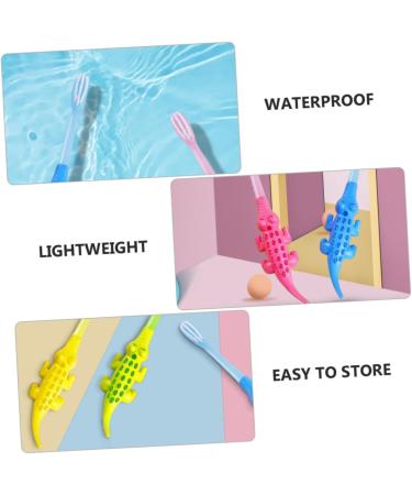 Minkissy 8-Piece Cartoon Animal Toothbrush Set - Eco-Friendly Wooden & Metal Toy Storage - Perfect for Kids' Dental Care - Buy Online on GoSupps.com