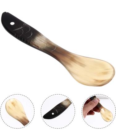 Buy Healifty Horn Spoon - Multi-Purpose Carving Style Kitchen Utensil for Soup Sugar and Coffee - International Shipping Available - Buy Online on GoSupps.com
