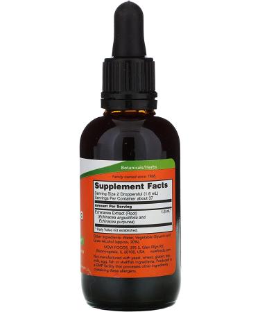 Now Foods Echinacea Extract 2 fl oz - Immune Support Supplement - Buy Online on GoSupps.com
