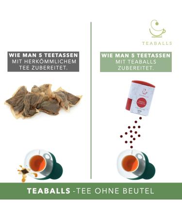 TEABALLS - Trio Fruits Black Selection Cherry Wildberry Strawberry (3 x 15 g) | 3 Black Bundle Including Wooden Stand | 90 - 225 Cups of Tea - Buy Online on GoSupps.com