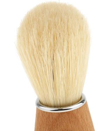 Men's Nylon Hair Shaving Brush Set | Wooden Handle Barber Razor Tools | Perfect Gift for Grooming - Buy Online on GoSupps.com