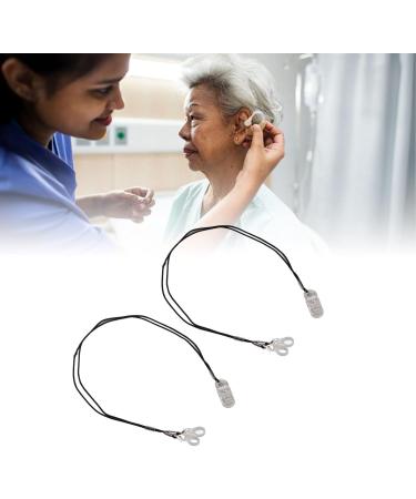 2-Piece Hearing Aid Clip Set | Anti-Loss Hearing Amplifier Lanyard with Silicone Rings - Perfect for Secure Use - Buy Online on GoSupps.com