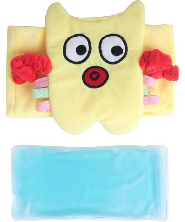 Solany Baby Colic Relief Belt | Reusable Heated Tummy Wrap | Adjustable Gas Relief Belly Band | Natural Heating Pad for Babies & Toddlers (Yellow Monster - Buy Online on GoSupps.com