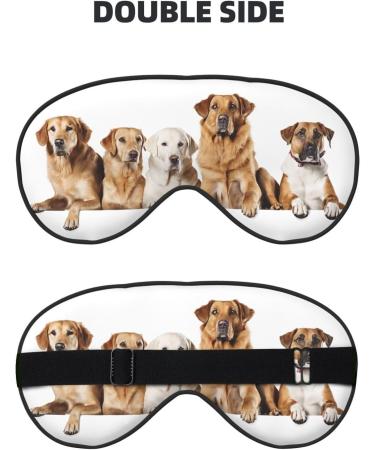 Soft Blackout Sleep Mask for Better Sleep | Reusable Eye Masks for Travel | Pomeranian Pattern Gift for Him & Her - Buy Online on GoSupps.com