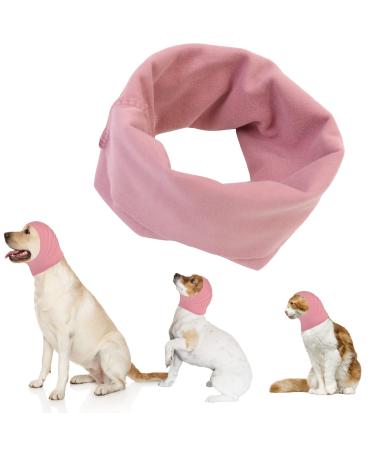Dog snood dog earmist for dog hearing protection dog hoodie for dog neck and ear warmer dog ear protector noise protection pet snood for dogs and cats bathing m rose - Buy Online on GoSupps.com