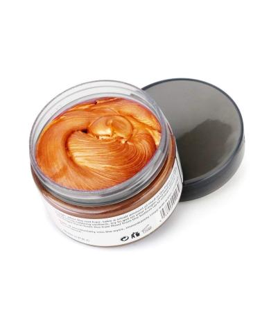 Temporary Hair Wax Color | Washable Orange Hair Styling Cream for Men & Women | Natural Ingredients 120g - Buy Online on GoSupps.com
