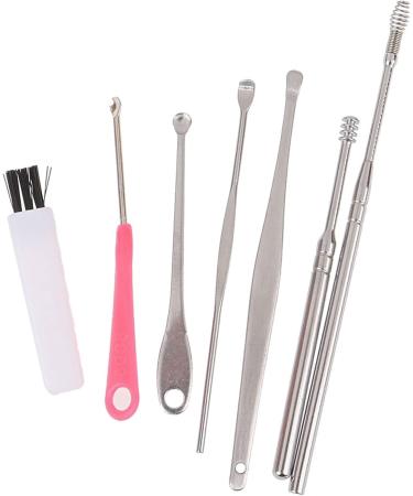 TARVIT 7Pcs Earwax Removal Set - Stainless Steel Ear Pick & Curette Effective Ear Cleaner Tool for Safe Wax Removal - Buy Online on GoSupps.com