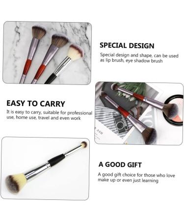 DRESSOOS 3pcs Double-ended Makeup Brush Female Makeup Brush Cosmetic Supplies Make up Kit Artificial Fiber - Buy Online on GoSupps.com