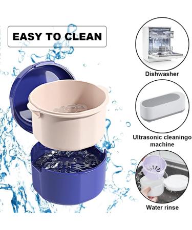 Buy GMedHC Portable Prosthetic Dinner Cover & Invisible Dental Storage Box - Double Layer Hollow Drain for Orthodontic Brackets | International Shipping Available - Buy Online on GoSupps.com