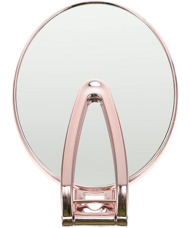 Portable Handheld Makeup Vanity Magnifier Set - Gold Double Sided Mirror for Bedroom and Dormitory - Compact Folding Design - 29x12.5cm - By Minkissy - Buy Online on GoSupps.com