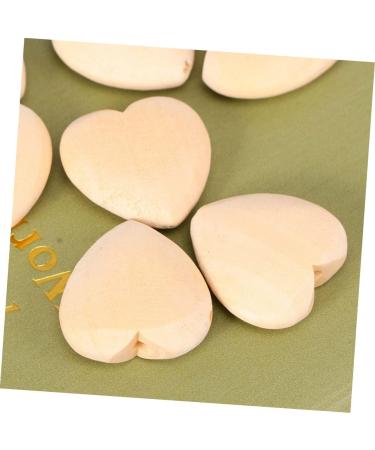 Ibasenice 150 pcs Peach Herz Wooden Beads Unfinished Heart Beads for Tinkering Garland Production & Child Amulets - Buy Online on GoSupps.com