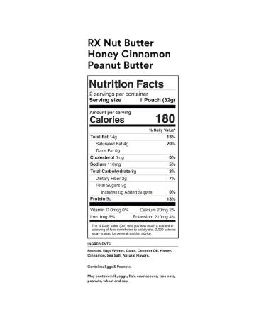 RXBAR RX Nut Butter Variety Pack - 5 Flavors - 10ct, 1.13 oz Each - Buy Online on GoSupps.com