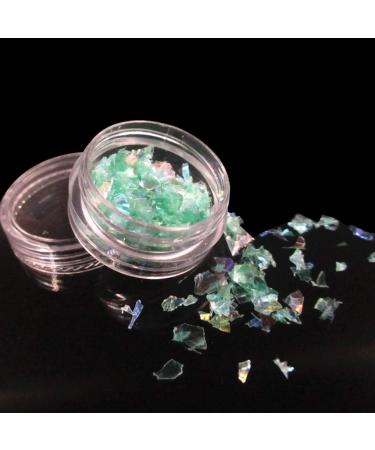 ZXR.Elwood 4 Colors Natural Artificial Nails Glass Paper Art Decoration Glitter Irregular Sequins Broken Piece Stickers - Buy Online on GoSupps.com