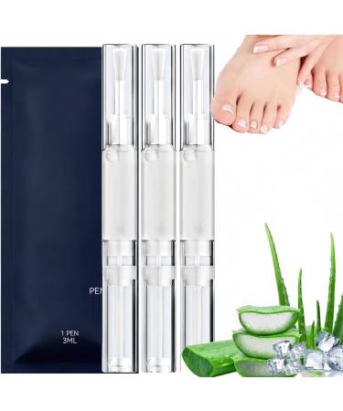 Lot de 3 stylos de soin des ongles pour ongles des doigts et des orteils - Stylos huile revitalisante pour ongles et cuticules pour le soin quotidien des ongles | S rum fortifiant les ongles