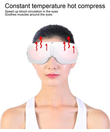 Buy Electric Eye Massager with Air Pressure Hot Compress & Vibration - Soothing Music for Relaxation - Buy Online on GoSupps.com