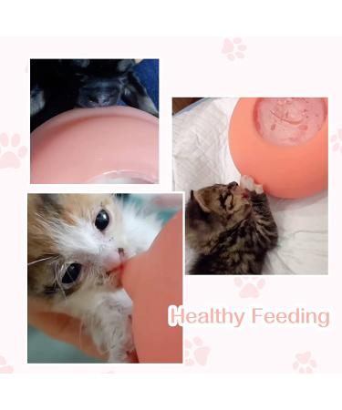 Puppy Milk Feeder with 3/4 Nipples - Self-Feeding Nursing Station for Multiple Puppies & Kittens - 200ML Pink - Buy Online on GoSupps.com