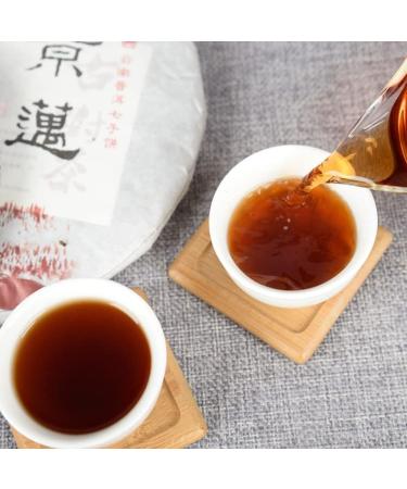 HQZM Jingmai Old Tree Ripened Puer Ripe Tea 357g A Choice For Smooth Sticky And Smooth Taste - Buy Online on GoSupps.com