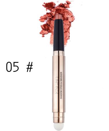  G n rique INTEROOKIE Double Head Monochrome Eyeshadow Pen High Light Smudge Free Beauty Makeup Pearl Light Sleepy Silkworm Eyeshadow (5#) - Buy Online on GoSupps.com